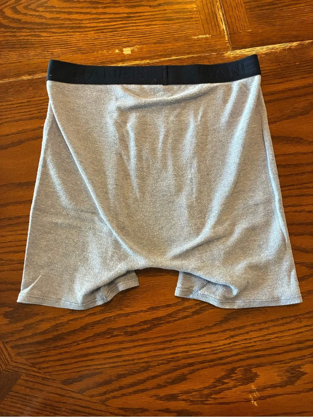 Hanes Men’s Blue Light Gray Boxer Briefs Black Waistbands 6 Pack Size Medium Lot
